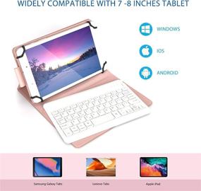 img 3 attached to Bluetooth Keyboard Wireless Detachable Protective Tablet Accessories in Bags, Cases & Sleeves