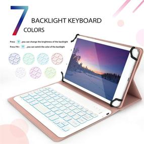 img 2 attached to Bluetooth Keyboard Wireless Detachable Protective Tablet Accessories in Bags, Cases & Sleeves