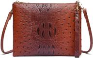 👜 women's vegan leather crossbody bag: small shoulder purse & handbag, detachable strap & clutch wallet logo