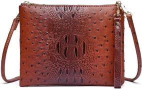 img 4 attached to 👜 Women's Vegan Leather Crossbody Bag: Small Shoulder Purse & Handbag, Detachable Strap & Clutch Wallet