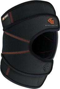 img 4 attached to 🦵 Shock Doctor Knee Brace Wrap - Stabilizing Patellar Support, Lightweight Compression for Muscular Stability in Knee - Single