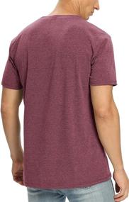 img 1 attached to NITAGUT Heather Men's Cotton Sleeve T-Shirt: Premium Clothing for T-Shirts & Tanks