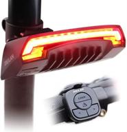 improved meilan x5 smart bike tail light: turn signals, automatic brake light, wireless remote control, usb rechargeable – enhancing safety on any road bicycle logo