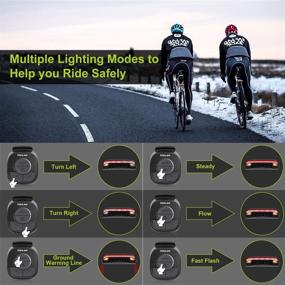 img 2 attached to Improved MEILAN X5 Smart Bike Tail Light: Turn Signals, Automatic Brake Light, Wireless Remote Control, USB Rechargeable – Enhancing Safety on Any Road Bicycle