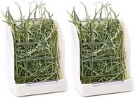 🐇 hassle-free hay feeder - calpalmy for rabbits, guinea pigs, and chinchillas - reduce waste and mess with hanging alfalfa and timothy hay dispenser логотип