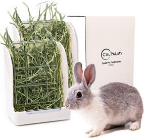 img 3 attached to 🐇 Hassle-free Hay Feeder - CALPALMY for Rabbits, Guinea Pigs, and Chinchillas - Reduce Waste and Mess with Hanging Alfalfa and Timothy Hay Dispenser