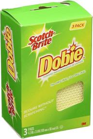 img 2 attached to 🧽 Ultimate Cleaning Power: Scotch-Brite 3PK Dobie Cleaning Pad