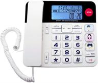 kerlitar home office landline phone with large illuminated button/caller id/hands-free speakerphone/photo speed dial memory elderly corded phone for seniors with sos emergency logo