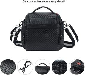 img 3 attached to 📷 Versatile MCHENG Camera Shoulder Bag: Shockproof Travel Padded Gadget Bag for Canon, Nikon, Sony, Olympus, and More