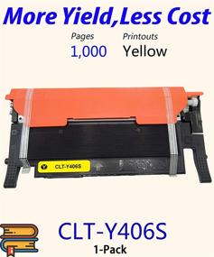 img 3 attached to 🖨️ ColorPrint Compatible Toner Cartridge Replacement 406S CLT-Y406S CLT-406S - Yellow (1-Pack) for CLP-360 CLP-365 CLP-365W CLX-3300 CLX-3305FN CLX-3305FW SL-C410W C460FW Printer