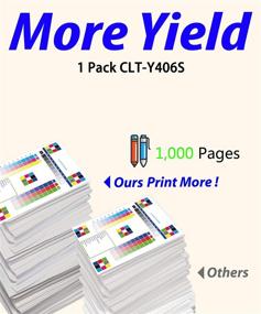 img 2 attached to 🖨️ ColorPrint Compatible Toner Cartridge Replacement 406S CLT-Y406S CLT-406S - Yellow (1-Pack) for CLP-360 CLP-365 CLP-365W CLX-3300 CLX-3305FN CLX-3305FW SL-C410W C460FW Printer