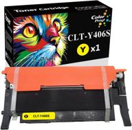 🖨️ colorprint compatible toner cartridge replacement 406s clt-y406s clt-406s - yellow (1-pack) for clp-360 clp-365 clp-365w clx-3300 clx-3305fn clx-3305fw sl-c410w c460fw printer logo