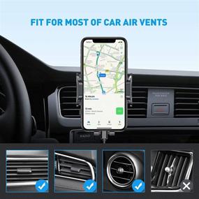 img 1 attached to 📲 VICSEED Wireless Car Charger Mount: Fast Charging Qi Car Charger with Air Vent Phone Holder for iPhone, Samsung, LG, and More