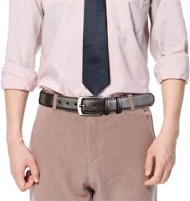 img 1 attached to 👔 Regular Sizes Men's Leather Belts - Wide Range of Colors - Essential Waist Accessories