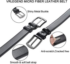 img 2 attached to 👔 Regular Sizes Men's Leather Belts - Wide Range of Colors - Essential Waist Accessories