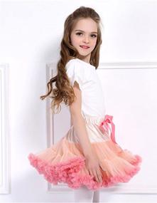 img 1 attached to 👗 MizHome Fluffy Pleated Princess Ballet Girls' Apparel