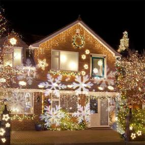 img 1 attached to 🎄 Icicle Christmas Lights Outdoor: 432 LED Curtain Fairy Light, 33ft 8 Modes String Lights with 80 Drops - Perfect Yard, Wedding, Party, Eaves, and Garden Décor