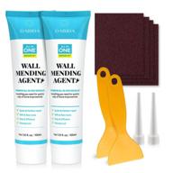 🔧 quick & easy wall mending kit - wall repair cream for spackle, plaster, and drywall - safemend wall mending agent - waterproof and fast-drying - 2pc set logo