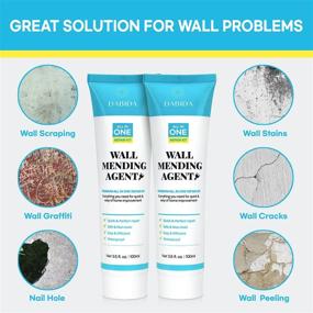 img 3 attached to 🔧 Quick & Easy Wall Mending Kit - Wall Repair Cream for Spackle, Plaster, and Drywall - Safemend Wall Mending Agent - Waterproof and Fast-Drying - 2pc Set