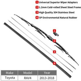 img 2 attached to For Toyota RAV4 Windshield Wiper Blades - 26&#34