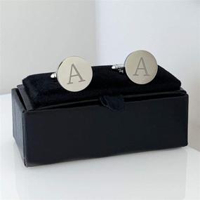 img 3 attached to 👔 Custom Engraved Initials Cufflinks by BodyJ4You - Stylish Men's Accessories for Personalization