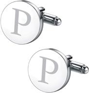 👔 custom engraved initials cufflinks by bodyj4you - stylish men's accessories for personalization логотип