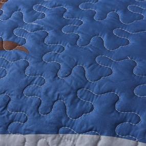 img 2 attached to 🦖 SLPR Dino Delight Bedding Quilt Set - Twin with 1 sham, Dinosaur Pattern Bedspread for Kids Room Décor