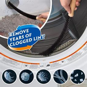 img 1 attached to 🧹 Holikme 3-Pack Dryer Vent Cleaner Kit for Effective Dryer Vent Cleaning - Includes Dryer Vent Cleaning Brush, Dryer Lint Vacuum Attachment, and Flexible Dryer Lint Brush in Blue