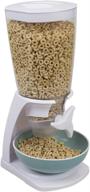 convenient home basics single cereal dispenser in white for mess-free breakfast логотип