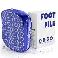 nano glass foot file pedicure kit - professional foot scrubber for callus removal, dead skin exfoliation, cracked heels, effective on both wet and dry feet logo