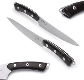 img 3 attached to 🔪 TUO Cutlery Hacker Series 6" Utility Knife - Compact Outdoor Fixed Blade Camping Knives with Japanese Steel and Ebony Full Tang Handle