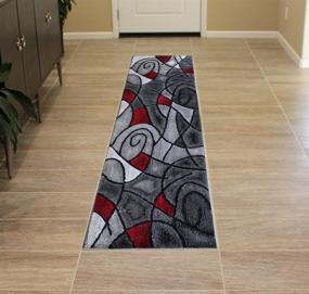 img 1 attached to Masada Rugs Modern Contemporary Runner