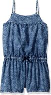 👧 lucky brand skyler girls' clothing: fashion romper for jumpsuits & rompers logo