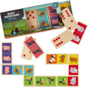 img 4 attached to Dominoes Imagination Set - Busy Barnyard Edition