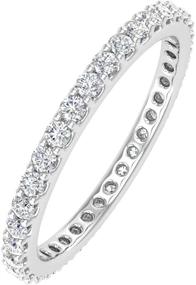 img 4 attached to Карат Diamond Eternity Wedding White