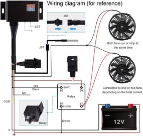 img 1 attached to 🌡️ Digital Temperature Control Switch Kit - Adjustable Car Fan Controller by LITROK