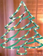 generic lighted window christmas tree logo