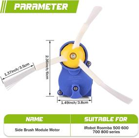 img 3 attached to 💡 High-Quality Side Brush Replacement Motor Module for iRobot Roomba 500 600 700 800 Series - Includes Motor