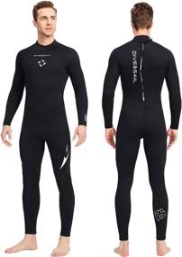 img 4 attached to Neoprene Wetsuits Swimsuit Swimming Snorkeling Sports & Fitness