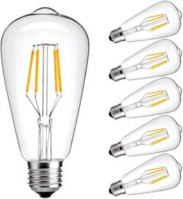 img 4 attached to 💡 Versatile Dimmable Incandescent Equivalent Filament Restaurant Lighting Solution