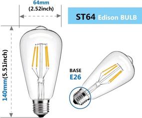 img 2 attached to 💡 Versatile Dimmable Incandescent Equivalent Filament Restaurant Lighting Solution