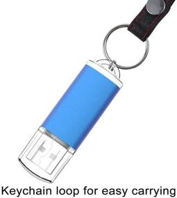 img 3 attached to 💾 Wellsenn 16GB Mixcolor USB Flash Drive - Keychain Design, 5 Pack 16GB Thumb Drive - Swivel Memory Stick