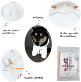 img 1 attached to ChoChoCho Dog Raincoats - Reflective Waterproof Rain Jacket, NASA Costume, 🐶 Stylish Streetwear Outfit for Dogs, Cats & Puppies - Sizes: Small, Medium, Large