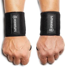 img 4 attached to Inventure IronWraps Wrist Wraps Black