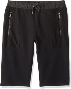 img 1 attached to HUDSON Boys Terry Short Black Boys' Clothing in Shorts