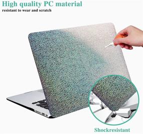 img 2 attached to 🎉 Shiny Silver Funut Case for MacBook Pro 15 A1286 - Stylish Leather cover for MacBook Pro 15 Inch A1286 with CD Drive, offering optimum protection