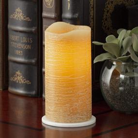 img 1 attached to 🕯️ Sterno Home CGT55600HY12 Inglow Flameless Rustic Pillar Candle: 6-Inch Tall Cinnamon Chai Scent, 5-Hour Timer