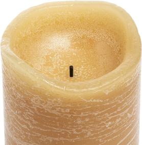 img 2 attached to 🕯️ Sterno Home CGT55600HY12 Inglow Flameless Rustic Pillar Candle: 6-Inch Tall Cinnamon Chai Scent, 5-Hour Timer