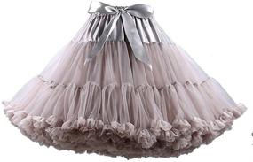 img 4 attached to Puffy Petticoat Ribbon Ballet Pettiskirts Women's Clothing