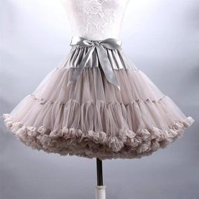 img 3 attached to Puffy Petticoat Ribbon Ballet Pettiskirts Women's Clothing